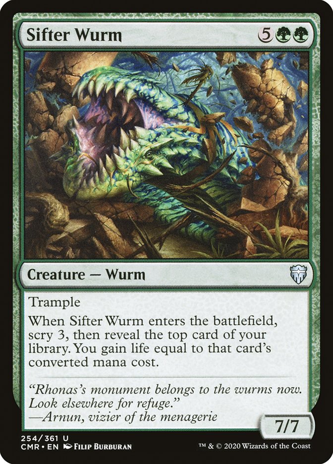 Sifter Wurm [Commander Legends] Foil