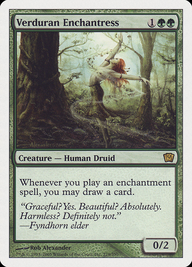 Verduran Enchantress [Ninth Edition] Foil