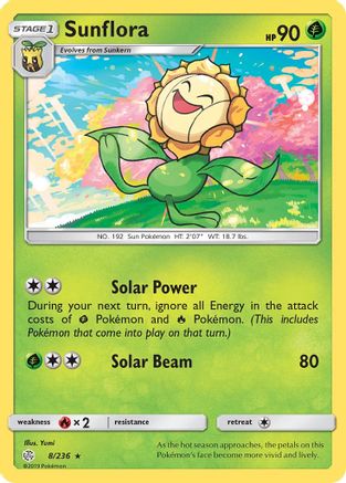 Sunflora (8/236) [Sun & Moon: Cosmic Eclipse] Reverse Holofoil