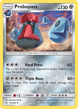 Probopass (141/236) [Sun & Moon: Cosmic Eclipse] Reverse Holofoil
