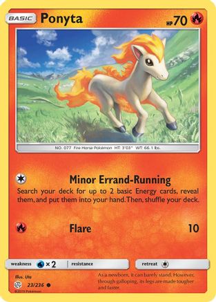Ponyta (23/236) [Sun & Moon: Cosmic Eclipse] Reverse Holofoil