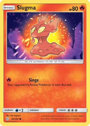 Slugma (26/236) [Sun & Moon: Cosmic Eclipse] Reverse Holofoil