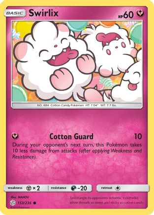 Swirlix (153/236) [Sun & Moon: Cosmic Eclipse] Reverse Holofoil