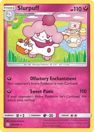 Slurpuff (154/236) [Sun & Moon: Cosmic Eclipse] Reverse Holofoil