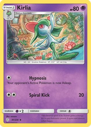 Kirlia (81/236) [Sun & Moon: Cosmic Eclipse] Reverse Holofoil