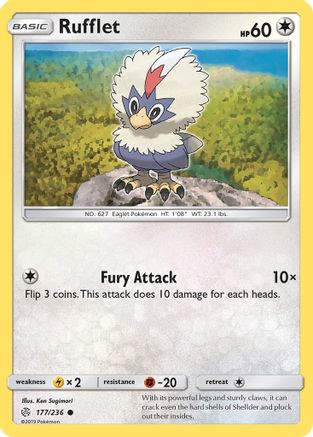 Rufflet (177/236) [Sun & Moon: Cosmic Eclipse] Reverse Holofoil