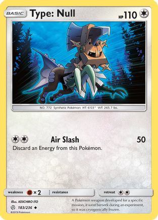Type: Null (183/236) [Sun & Moon: Cosmic Eclipse] Reverse Holofoil