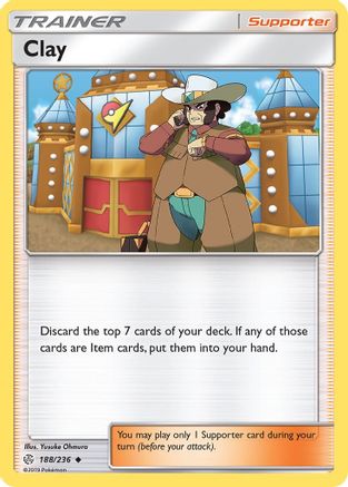 Clay (188/236) [Sun & Moon: Cosmic Eclipse] Reverse Holofoil