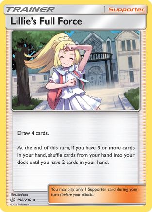 Lillie's Full Force (196/236) [Sun & Moon: Cosmic Eclipse] Reverse Holofoil