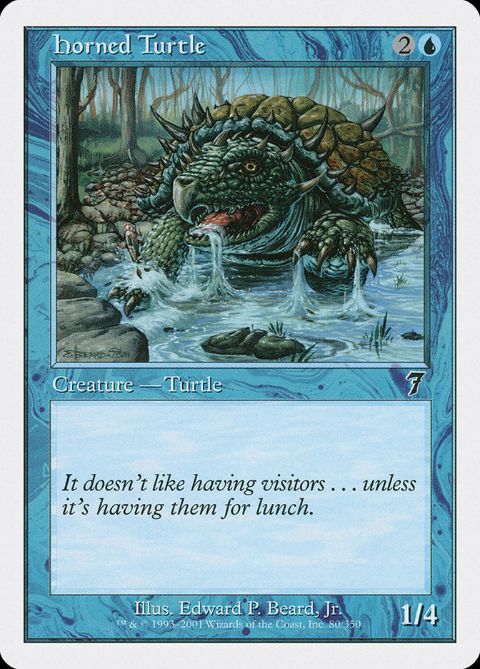 Horned Turtle [Seventh Edition] Foil