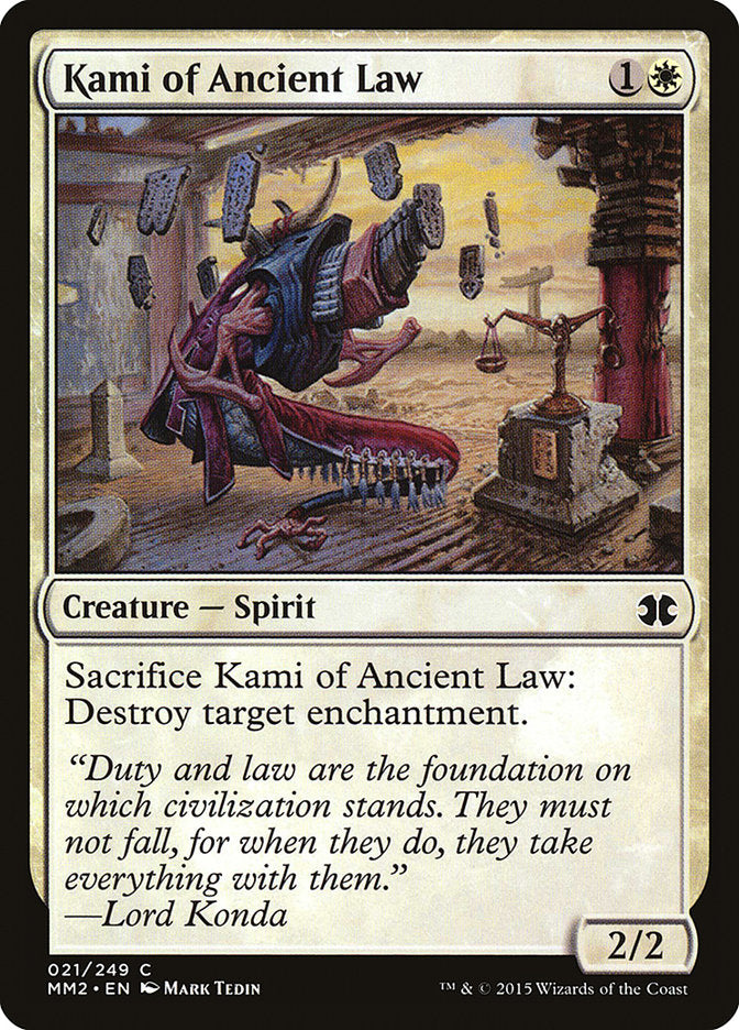 Kami of Ancient Law [Modern Masters 2015] Foil