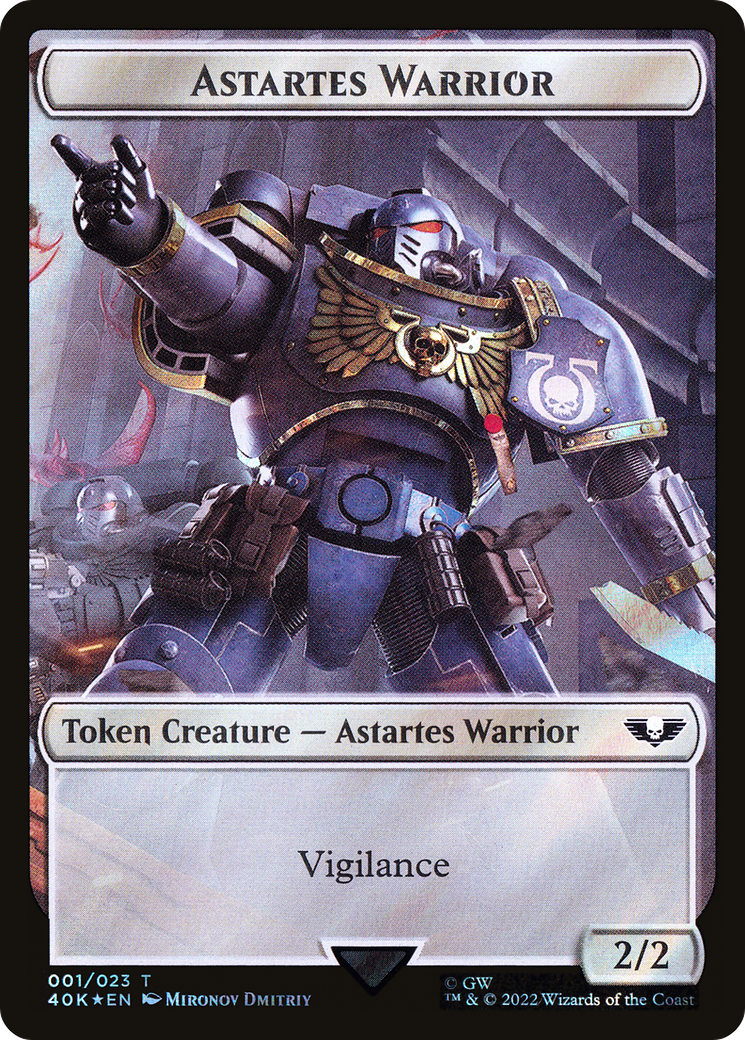 Astartes Warrior  [Warhammer 40,000 Tokens] Foil
