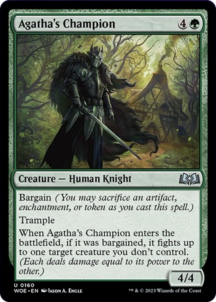 Agatha's Champion [Wilds of Eldraine] Foil