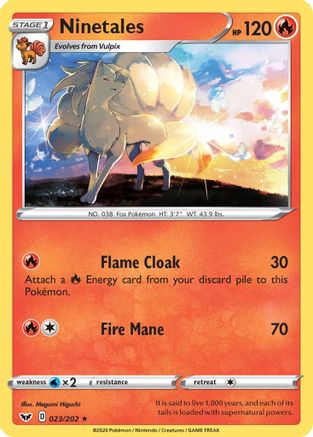 Ninetales (023/202) [Sword & Shield: Base Set] Reverse Holofoil