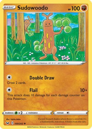 Sudowoodo (100/202) [Sword & Shield: Base Set] Reverse Holofoil