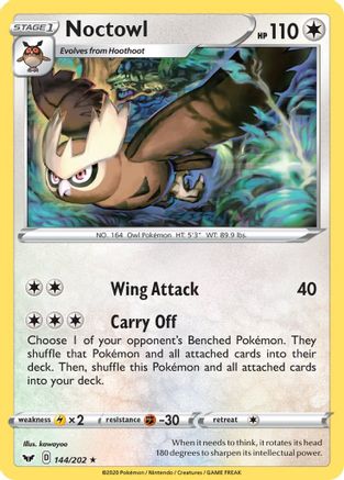Noctowl (144/202) [Sword & Shield: Base Set] Reverse Holofoil
