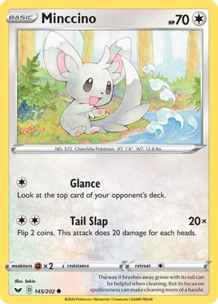 Minccino (145/202) [Sword & Shield: Base Set] Reverse Holofoil