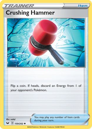 Crushing Hammer (159/202) [Sword & Shield: Base Set] Reverse Holofoil