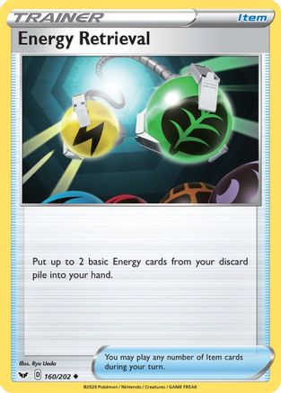 Energy Retrieval (160/202) [Sword & Shield: Base Set] Reverse Holofoil