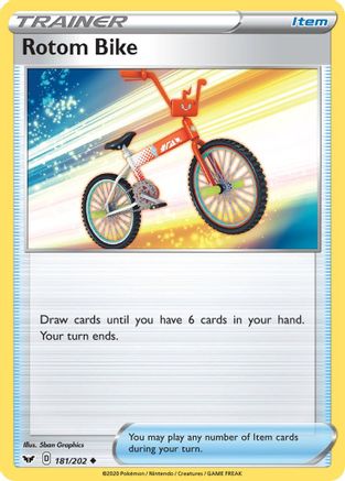 Rotom Bike (181/202) [Sword & Shield: Base Set] Reverse Holofoil