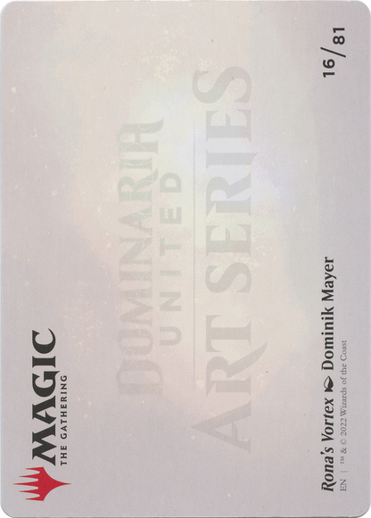 Rona's Vortex // Rona's Vortex  [Dominaria United Art Series] (Borderless) Foil