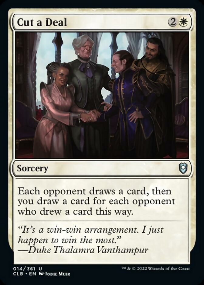Cut a Deal [Commander Legends: Battle for Baldur's Gate] Foil