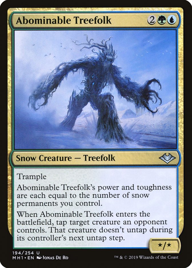 Abominable Treefolk [Modern Horizons] Foil