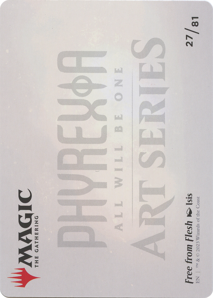 Free from Flesh // Free from Flesh  [Phyrexia: All Will Be One Art Series] (Borderless)