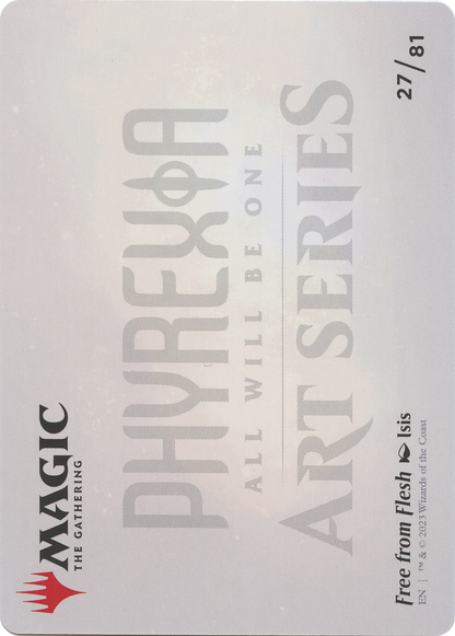 Free from Flesh // Free from Flesh  [Phyrexia: All Will Be One Art Series] (Borderless)