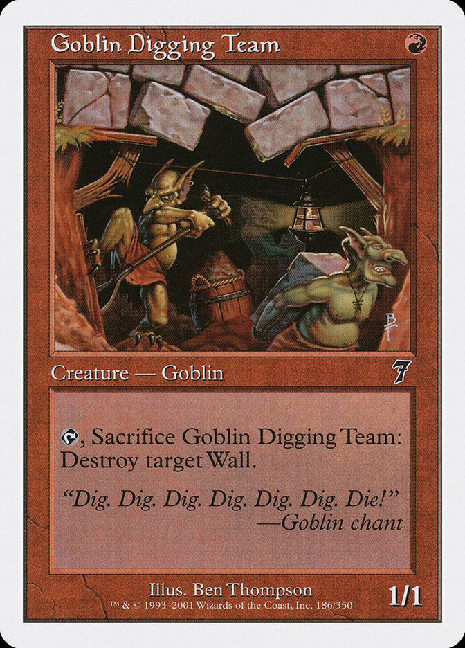 Goblin Digging Team [Seventh Edition] Foil