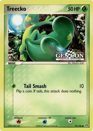 Treecko (70/106) (Gen Con The Best Four Days in Gaming Promo) [EX: Emerald] Holofoil