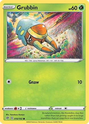 Grubbin (016/192) [Sword & Shield: Rebel Clash] Reverse Holofoil