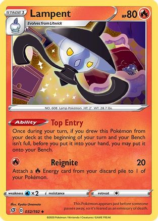 Lampent (032/192) [Sword & Shield: Rebel Clash] Reverse Holofoil