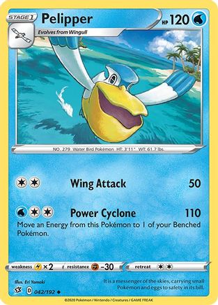 Pelipper (042/192) [Sword & Shield: Rebel Clash] Reverse Holofoil