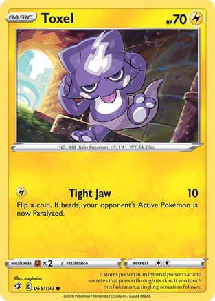 Toxel (068/192) [Sword & Shield: Rebel Clash] Reverse Holofoil