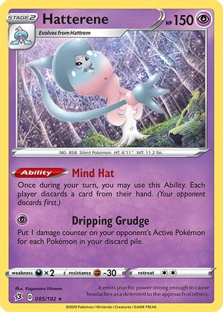 Hatterene (085/192) [Sword & Shield: Rebel Clash] Reverse Holofoil