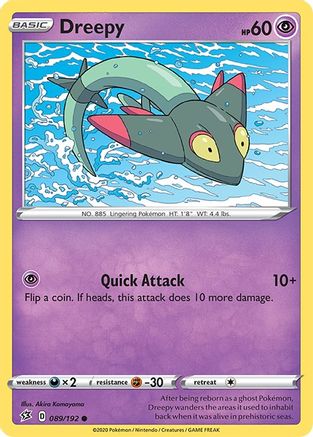 Dreepy (089/192) [Sword & Shield: Rebel Clash] Reverse Holofoil