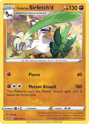 Galarian Sirfetch'd (095/192) [Sword & Shield: Rebel Clash] Reverse Holofoil