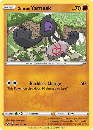 Galarian Yamask (101/192) [Sword & Shield: Rebel Clash] Reverse Holofoil