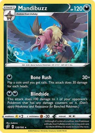 Mandibuzz (120/192) [Sword & Shield: Rebel Clash] Reverse Holofoil