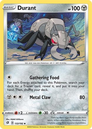 Durant (132/192) [Sword & Shield: Rebel Clash] Reverse Holofoil