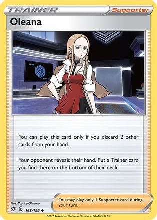 Oleana (163/192) [Sword & Shield: Rebel Clash] Reverse Holofoil