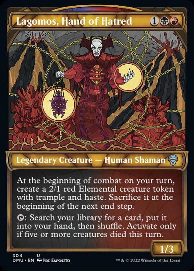 Lagomos, Hand of Hatred (Showcase) [Dominaria United] Foil