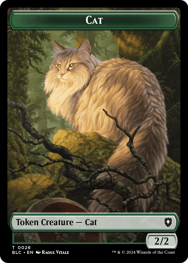 Cat  [Bloomburrow Commander Tokens]