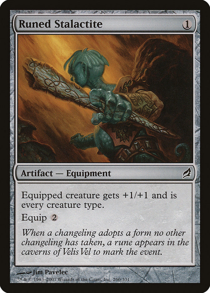 Runed Stalactite [Lorwyn] Foil