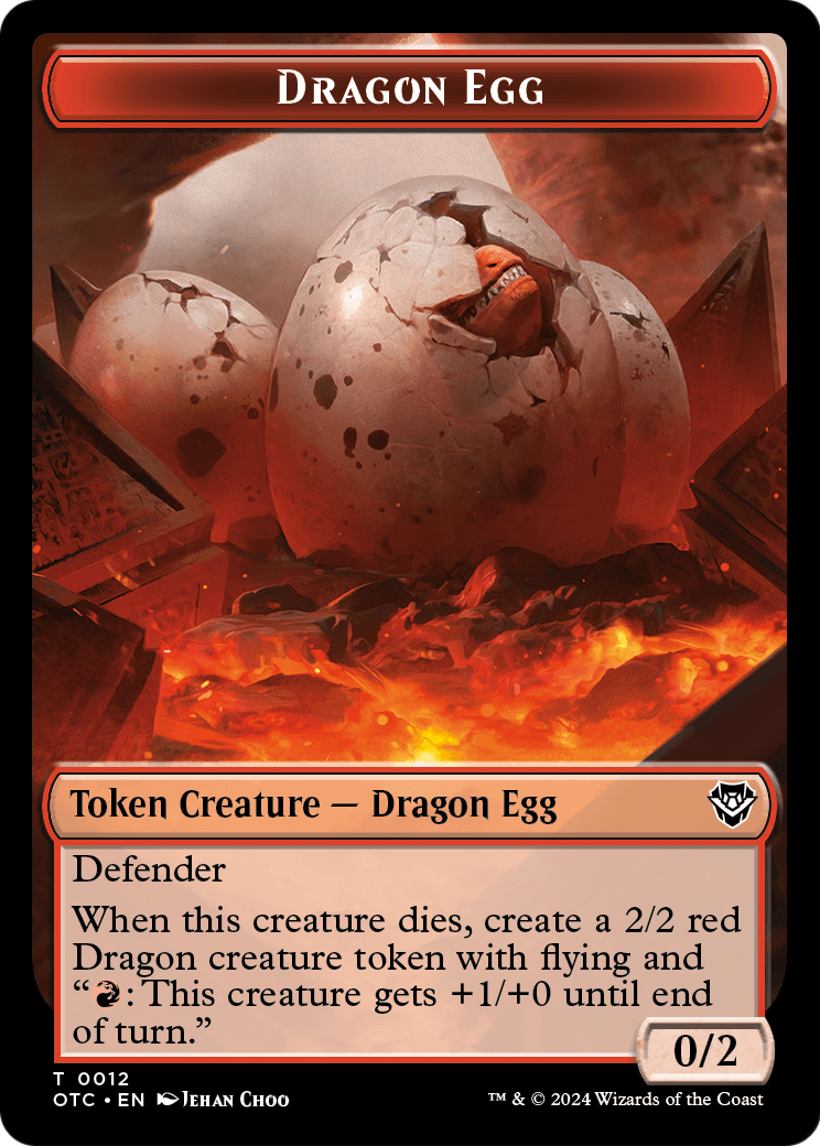 Dragon Egg  [Outlaws of Thunder Junction Commander Tokens] Foil
