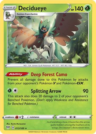 Decidueye (013/189) [Sword & Shield: Darkness Ablaze] Reverse Holofoil