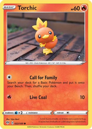 Torchic (022/189) [Sword & Shield: Darkness Ablaze] Reverse Holofoil
