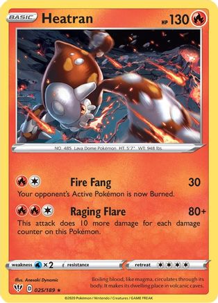 Heatran (025/189) [Sword & Shield: Darkness Ablaze] Reverse Holofoil