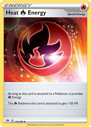 Heat Fire Energy (174/189) [Sword & Shield: Darkness Ablaze] Reverse Holofoil